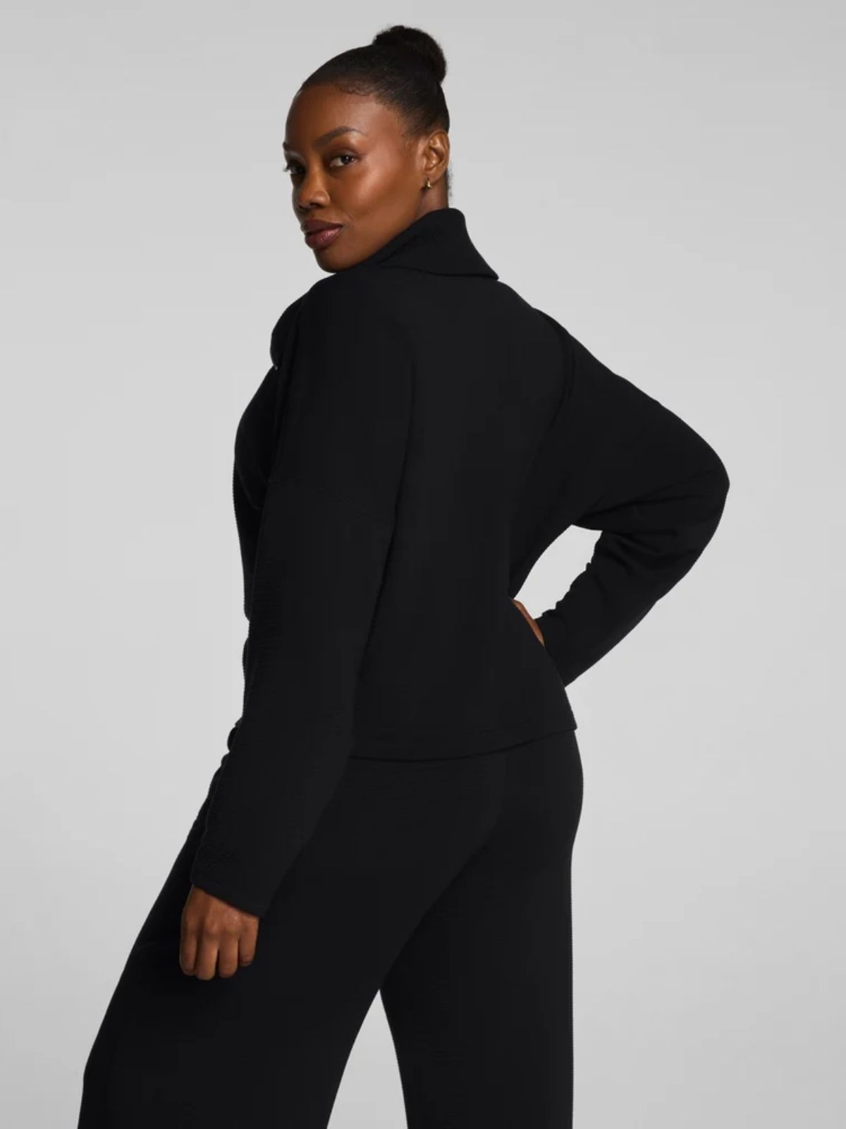 Chandail côtelé à demi-zip SPANX