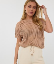 Pull maille ajourée lurex Esqualo 02201
