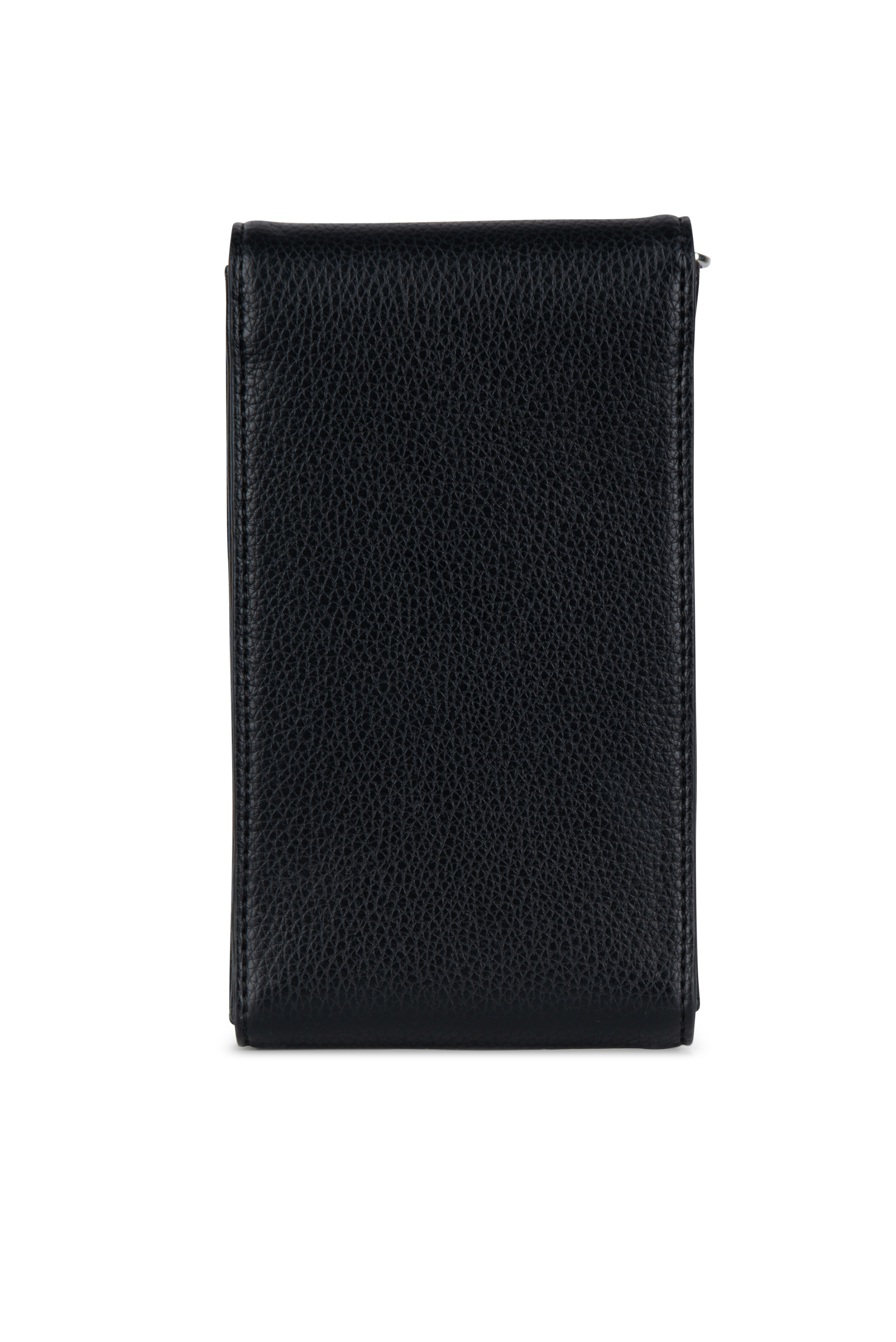 Étui de Téléphone à Bandoulière en Cuir Vegan Noir Lambert Le Alexa