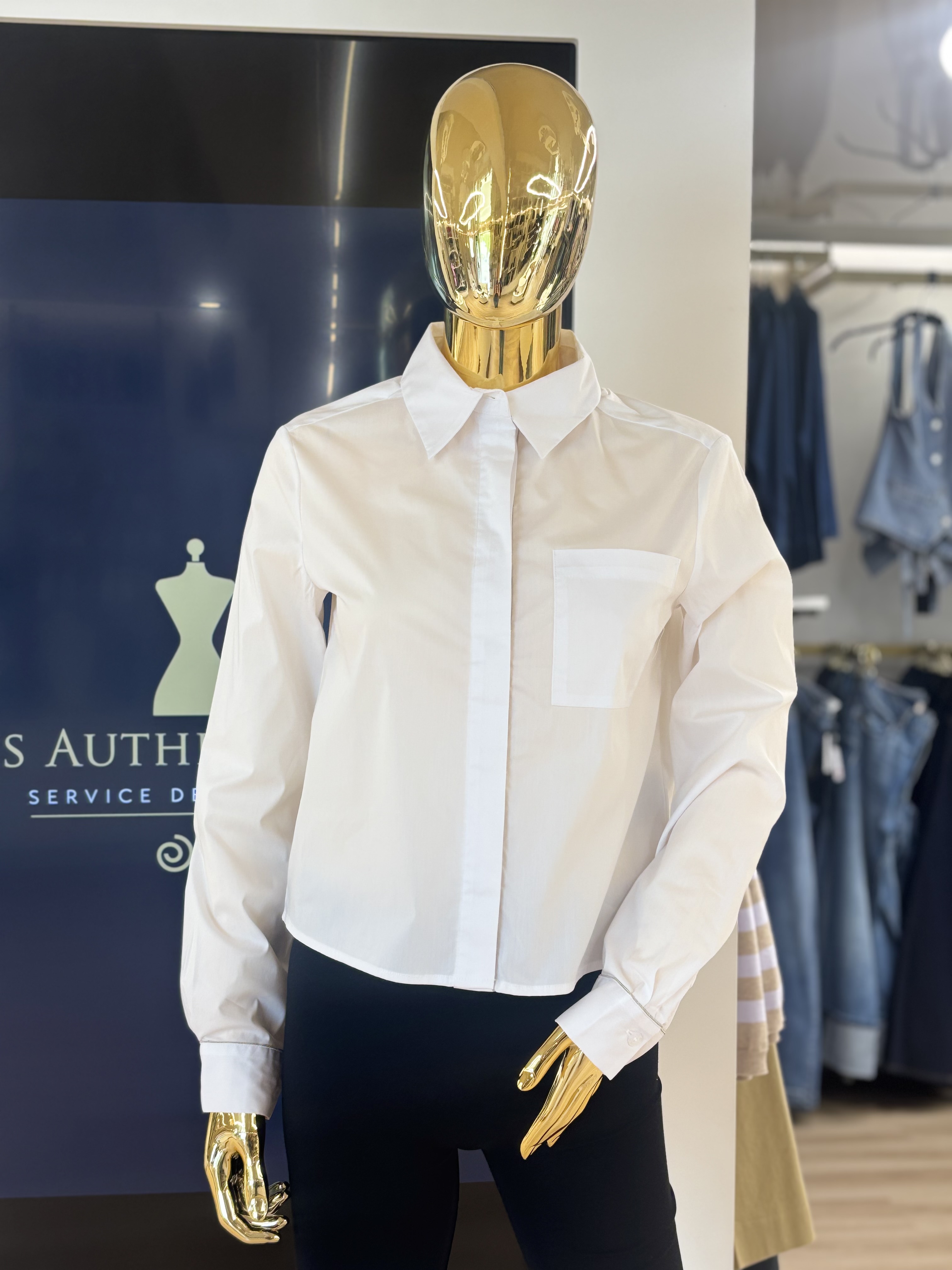 Chemise classique avec ligne de brillants Orly