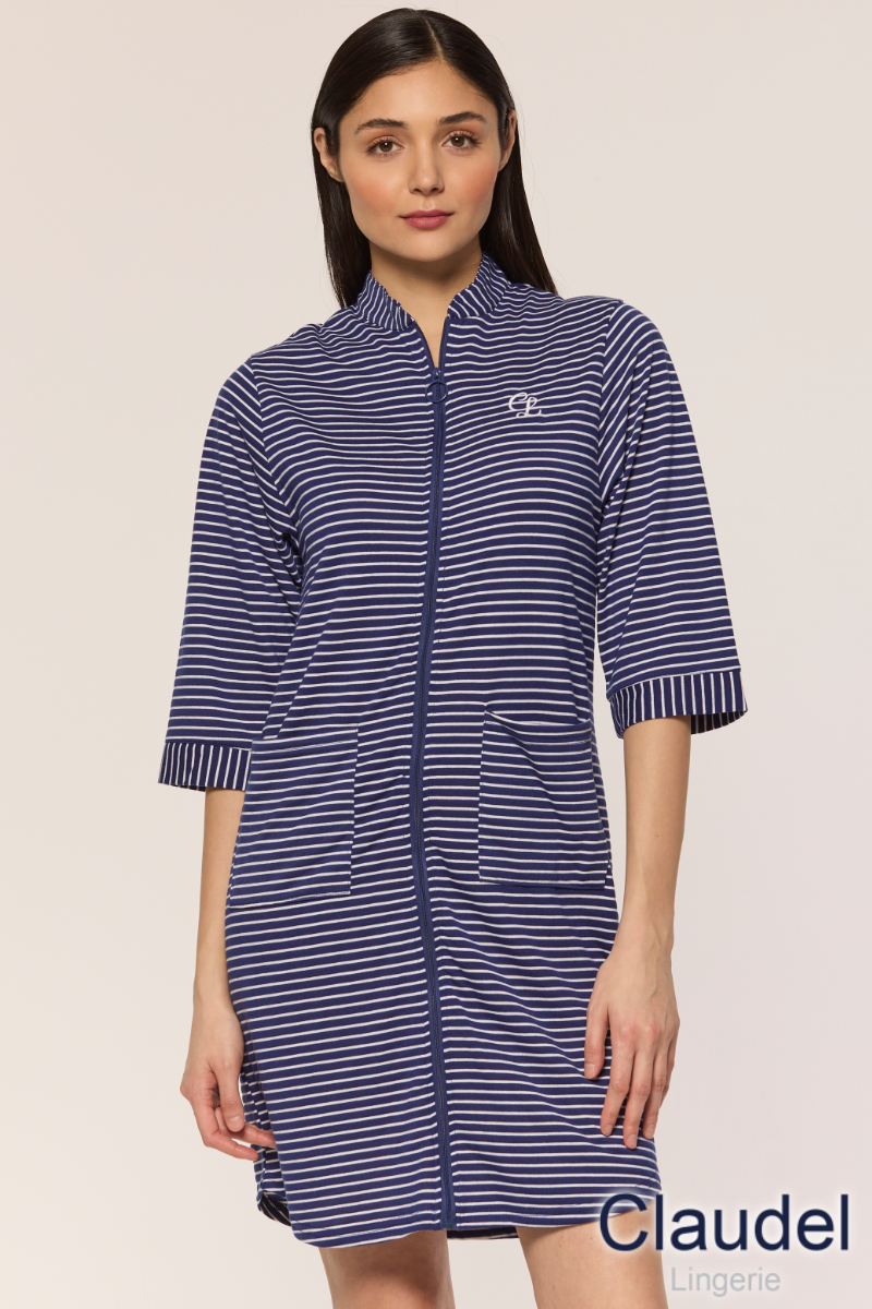 Nuisette Rayée à zip Claudel