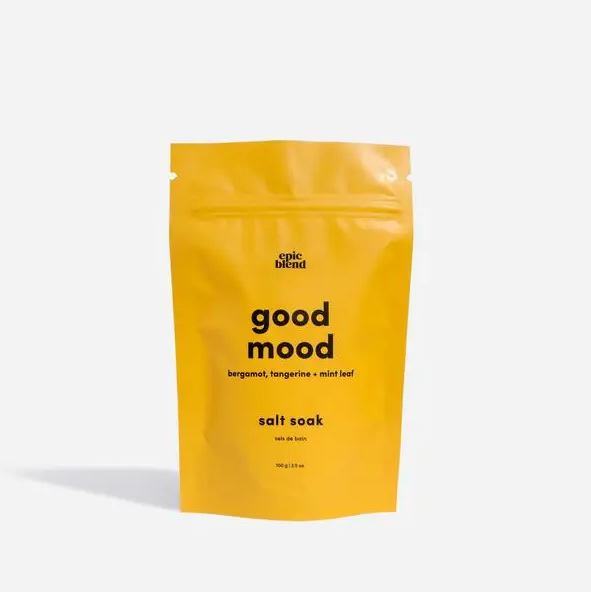 Sels de Bain GOOD MOOD 3.5oz epic blend Bergamot, Tangerine + Mint Leaf
