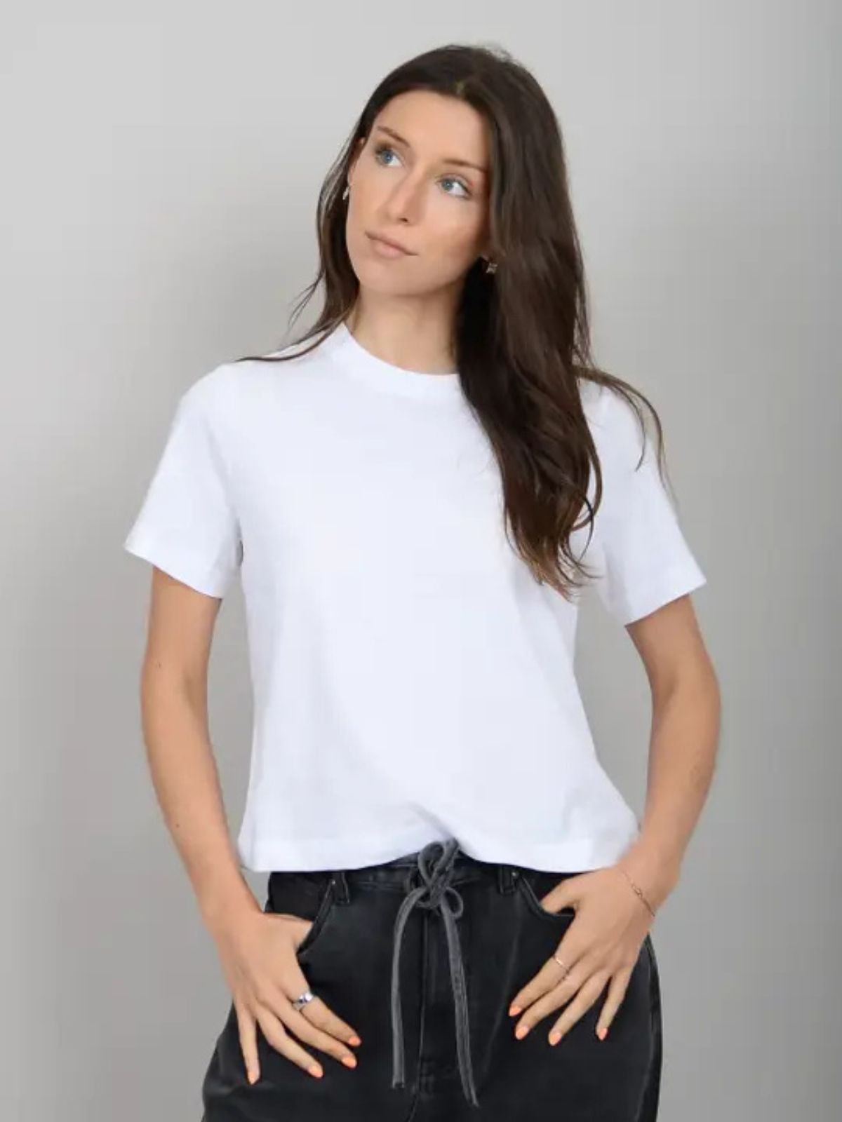 Crysta Crew Neck SSL Shirt Second Skin 56T163S