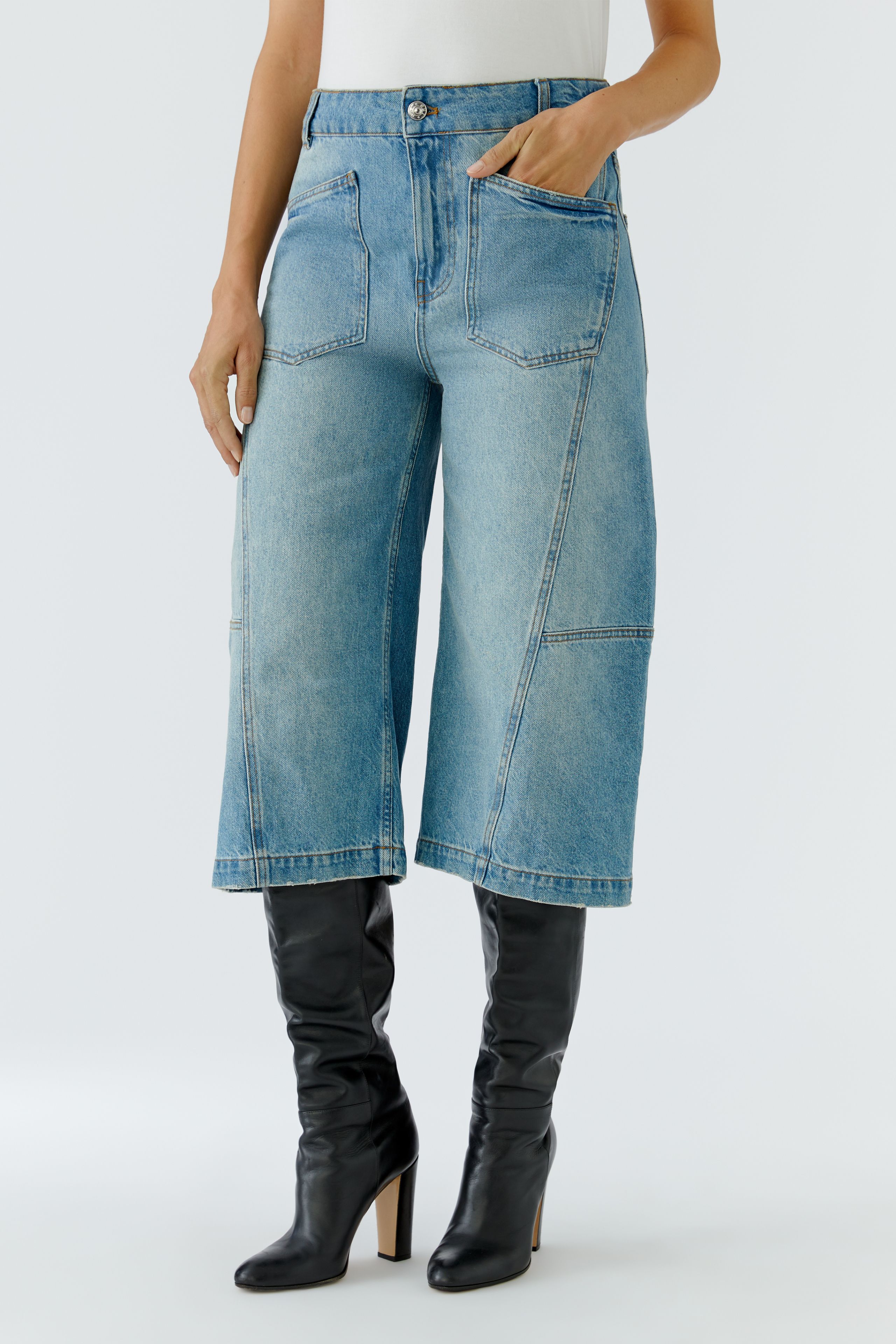 Bermuda en denim coupe décontractée OUI