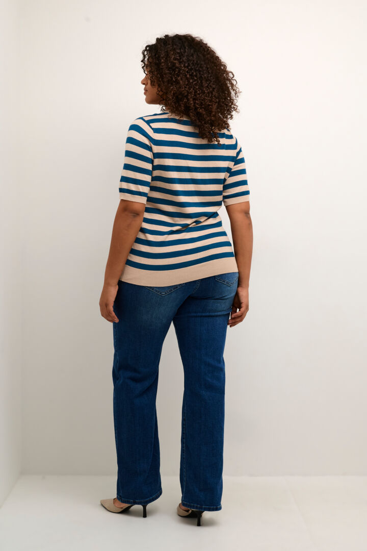 Tricot Manche Court KCmaji Kaffe Curve 10581442
