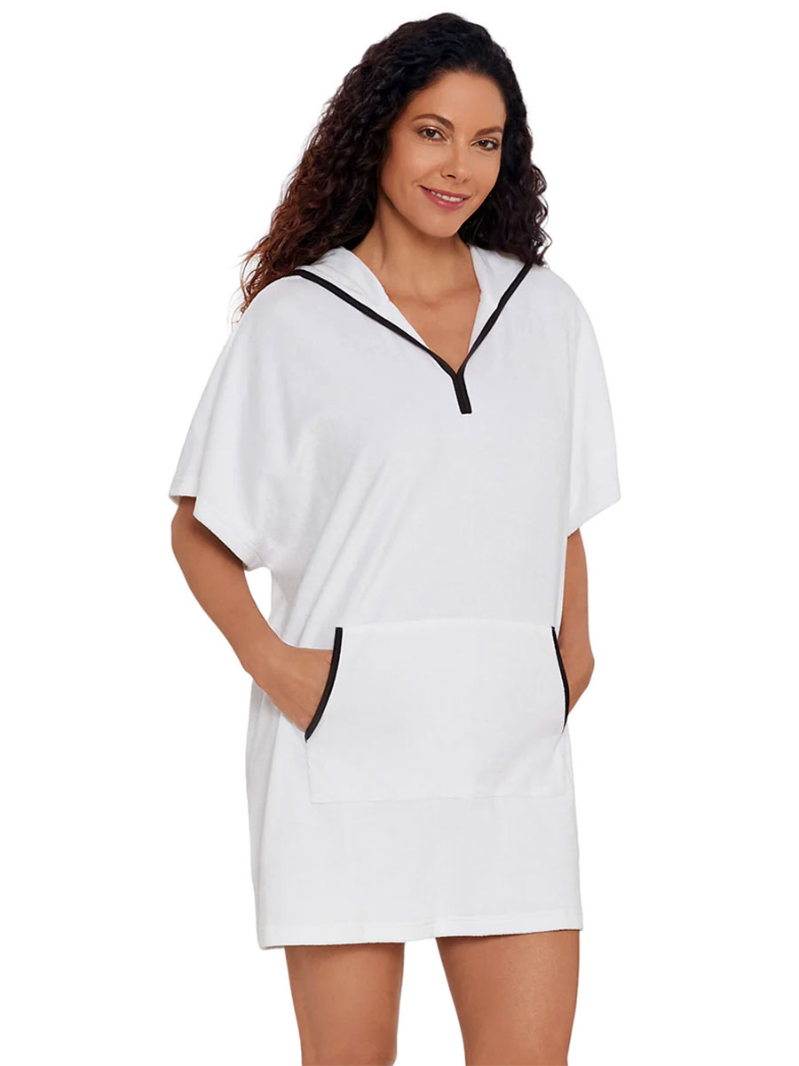 Peignoir à capuche avec zip Shape Solver