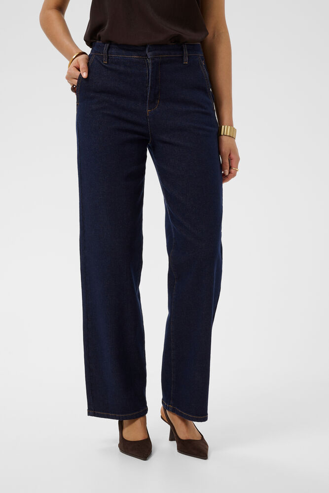 Jeans à jambe droite longeur 30 Cream