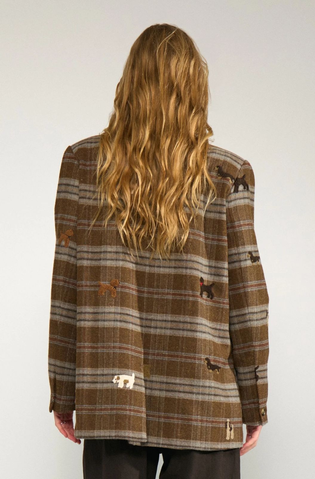 Veston oversize Nuezma avec chiens brodés Nümph