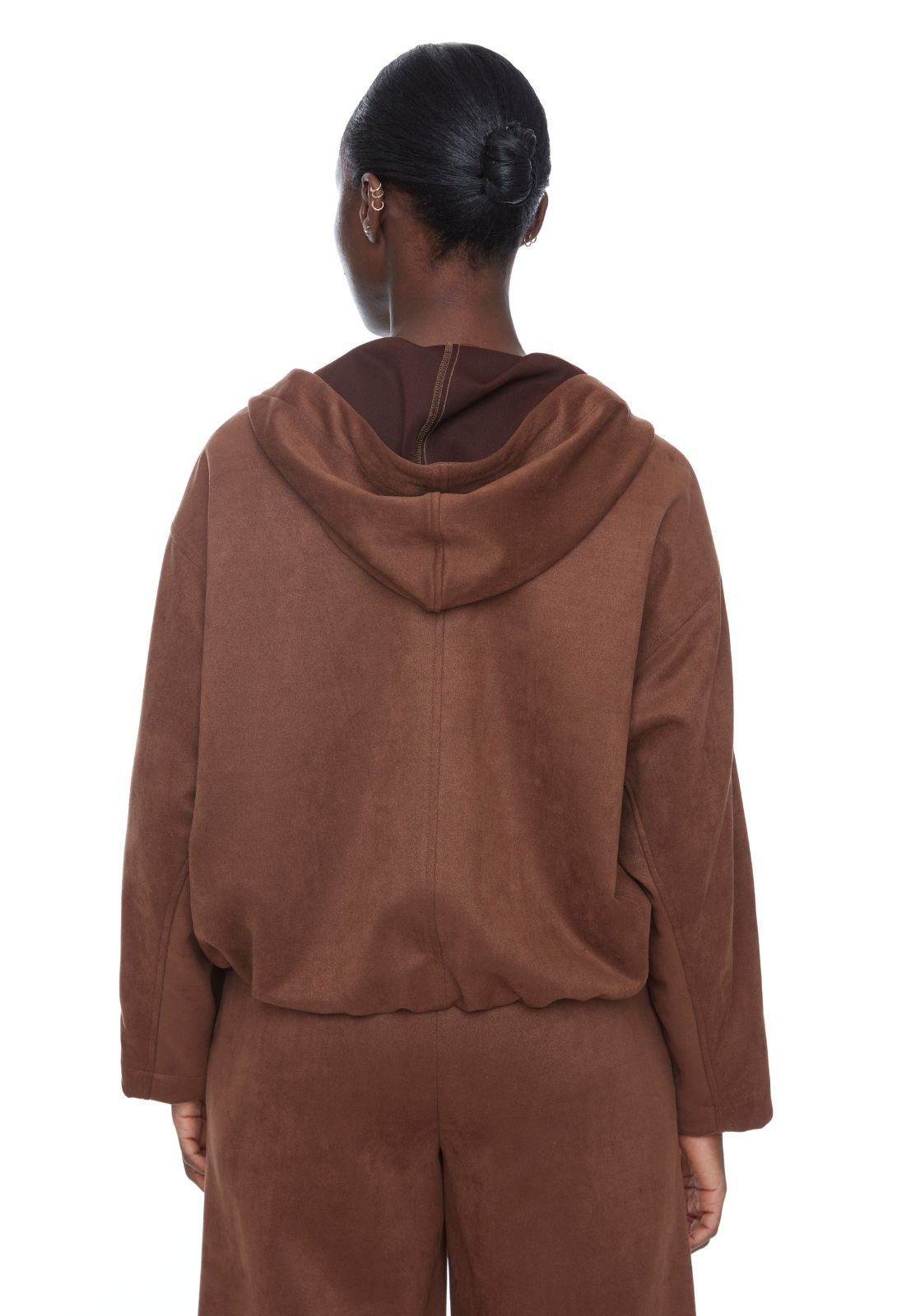 Veste à capuche zippée en suédine I Love Tyler Madison
