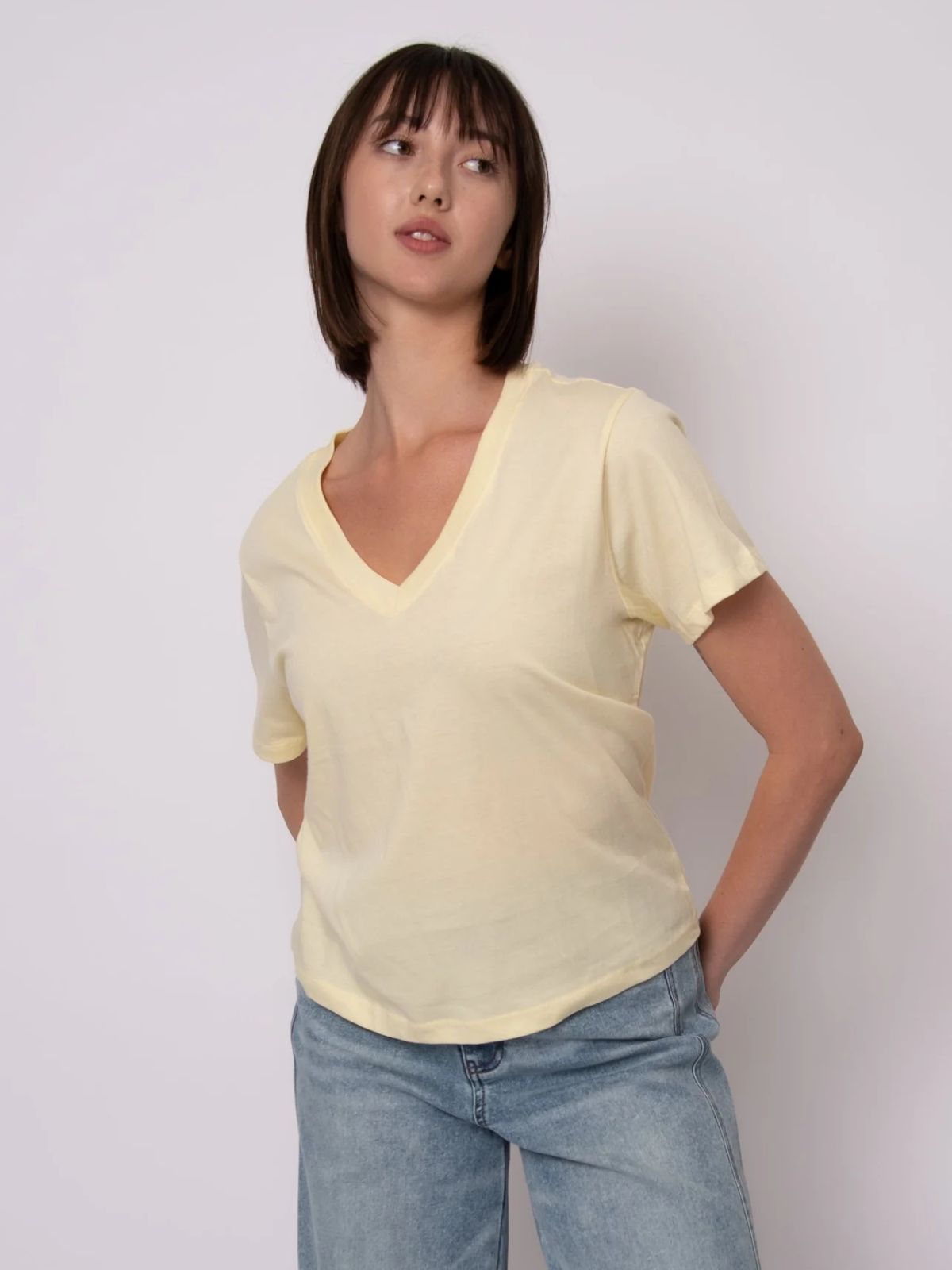 T-Shirt col V Milla Second Skin 