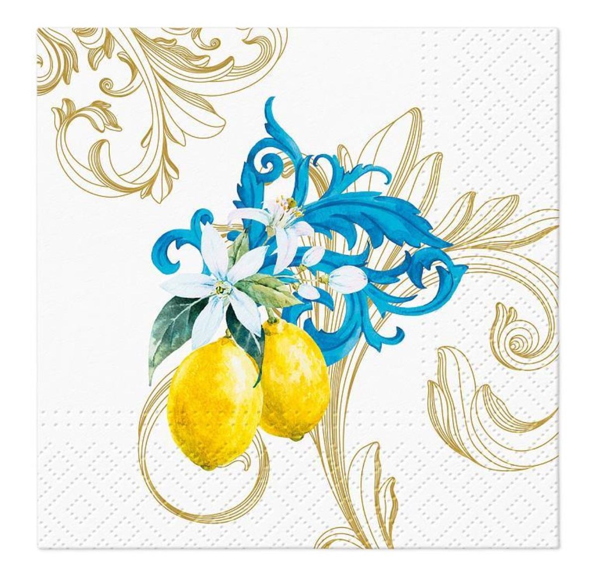Serviettes cocktail Lemon Bloom 