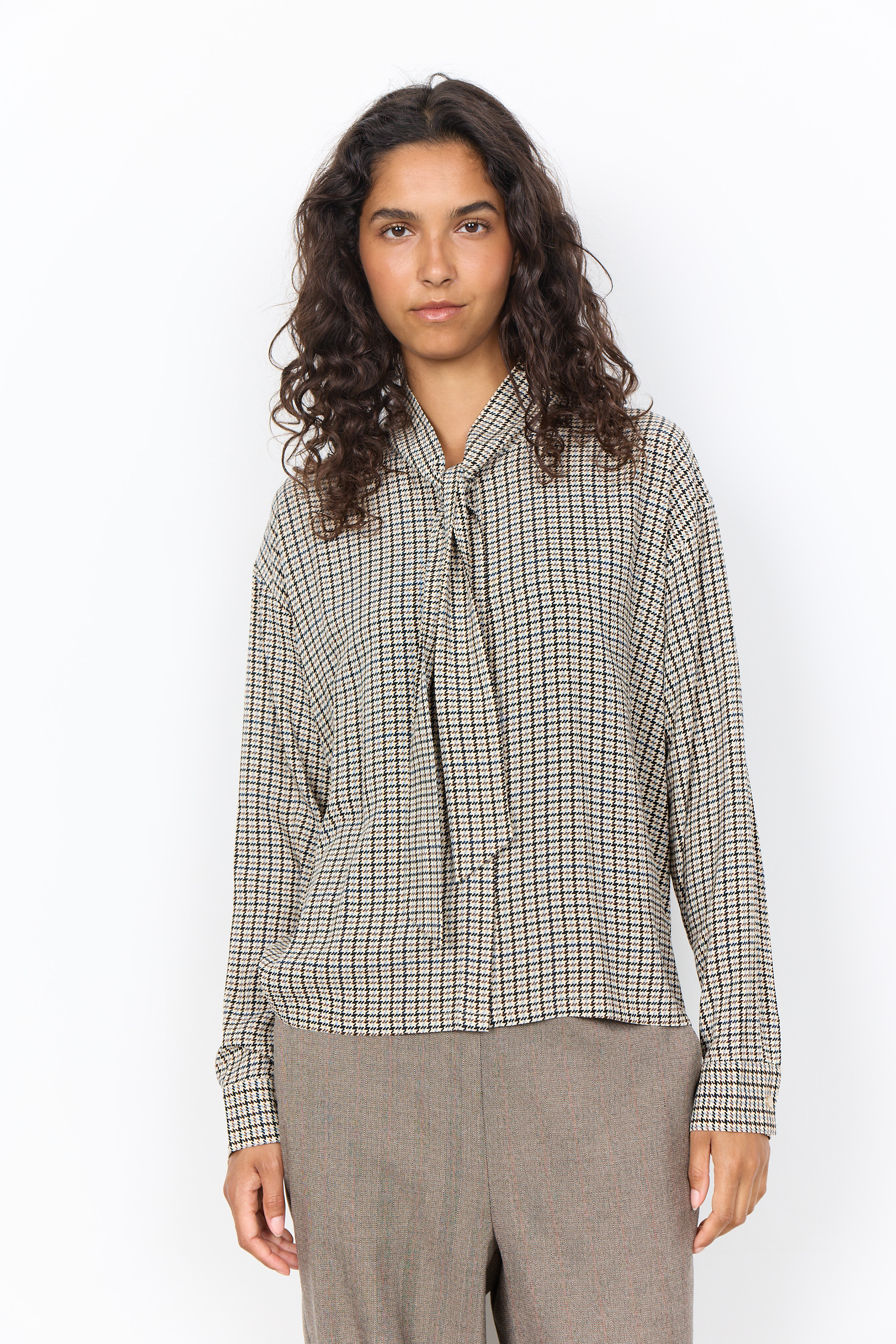 Chemise à carreaux avec boucle Halia Soya Concept