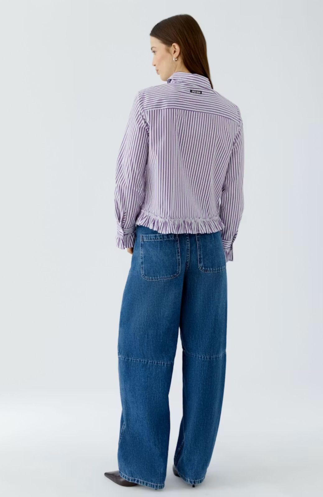 Blouse rayée à volants OUI