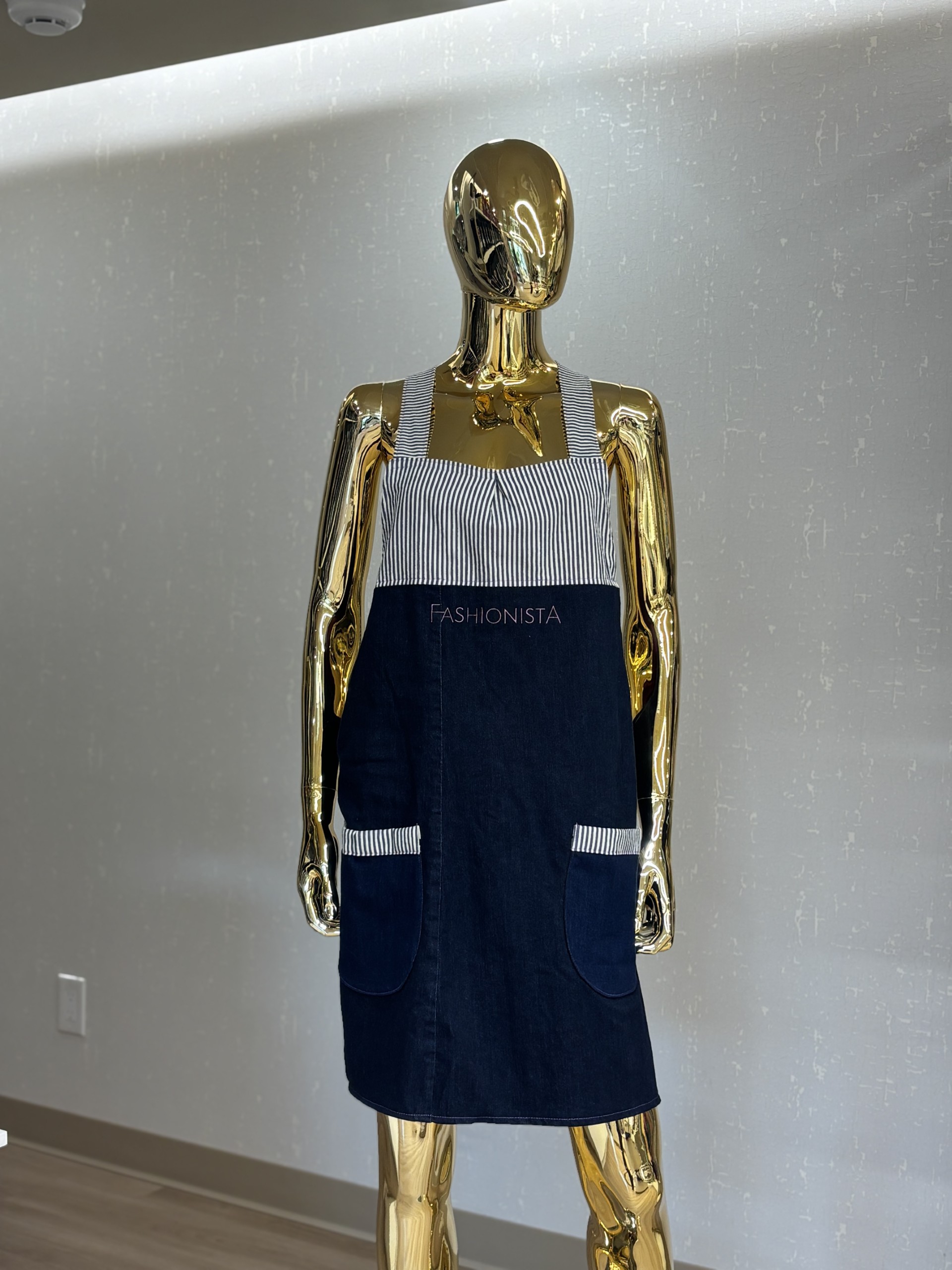 Tablier croise-dos rayé The Apron Girl Boutique