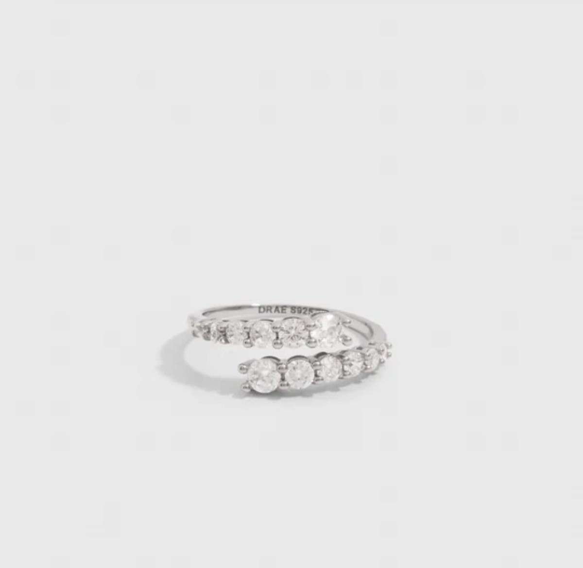 Bague Enroulée Ronde En Dégradé