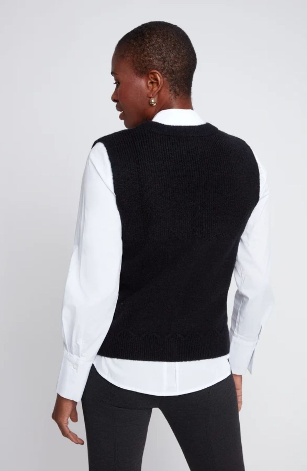 Débardeur en tricot avec cravate léopard amovible Renuar