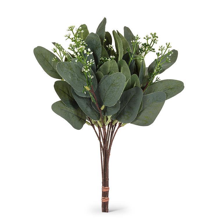 Tige décorative à 12 branches feuillues