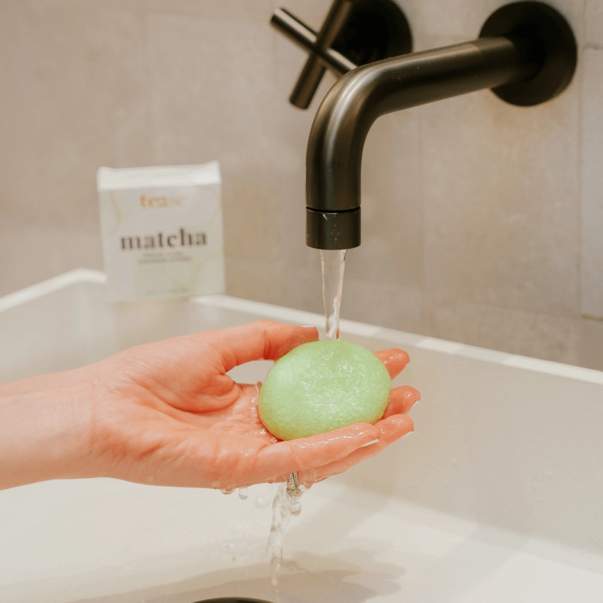 Éponge Faciale Konjac Tease Matcha