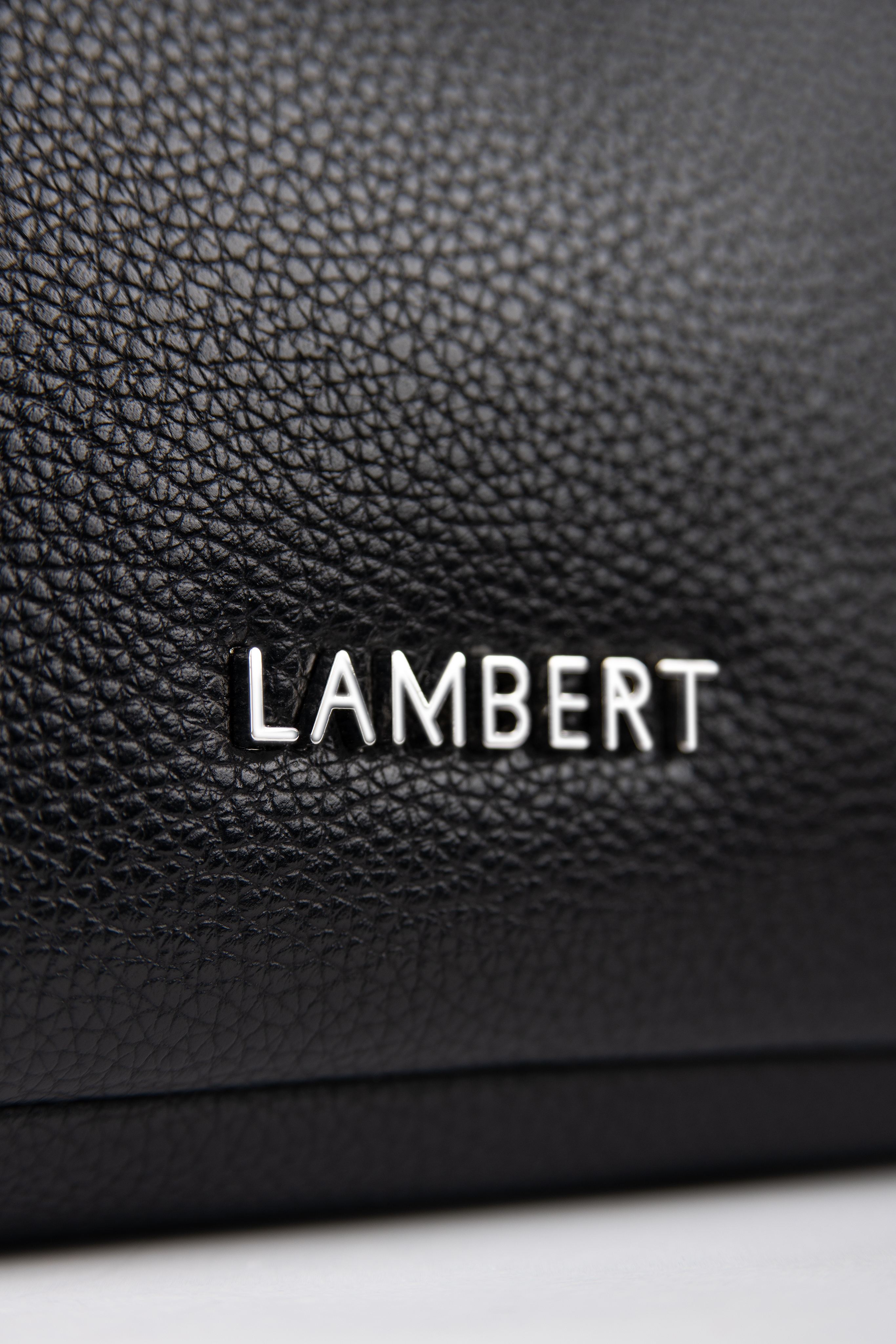 Trousse à Maquillage en Cuir Vegan Noir Lambert Le Jolie