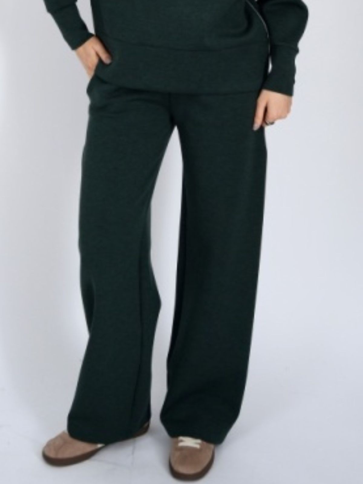 Pantalon droit à enfiler en maille douce Second Skin 40T052SO1