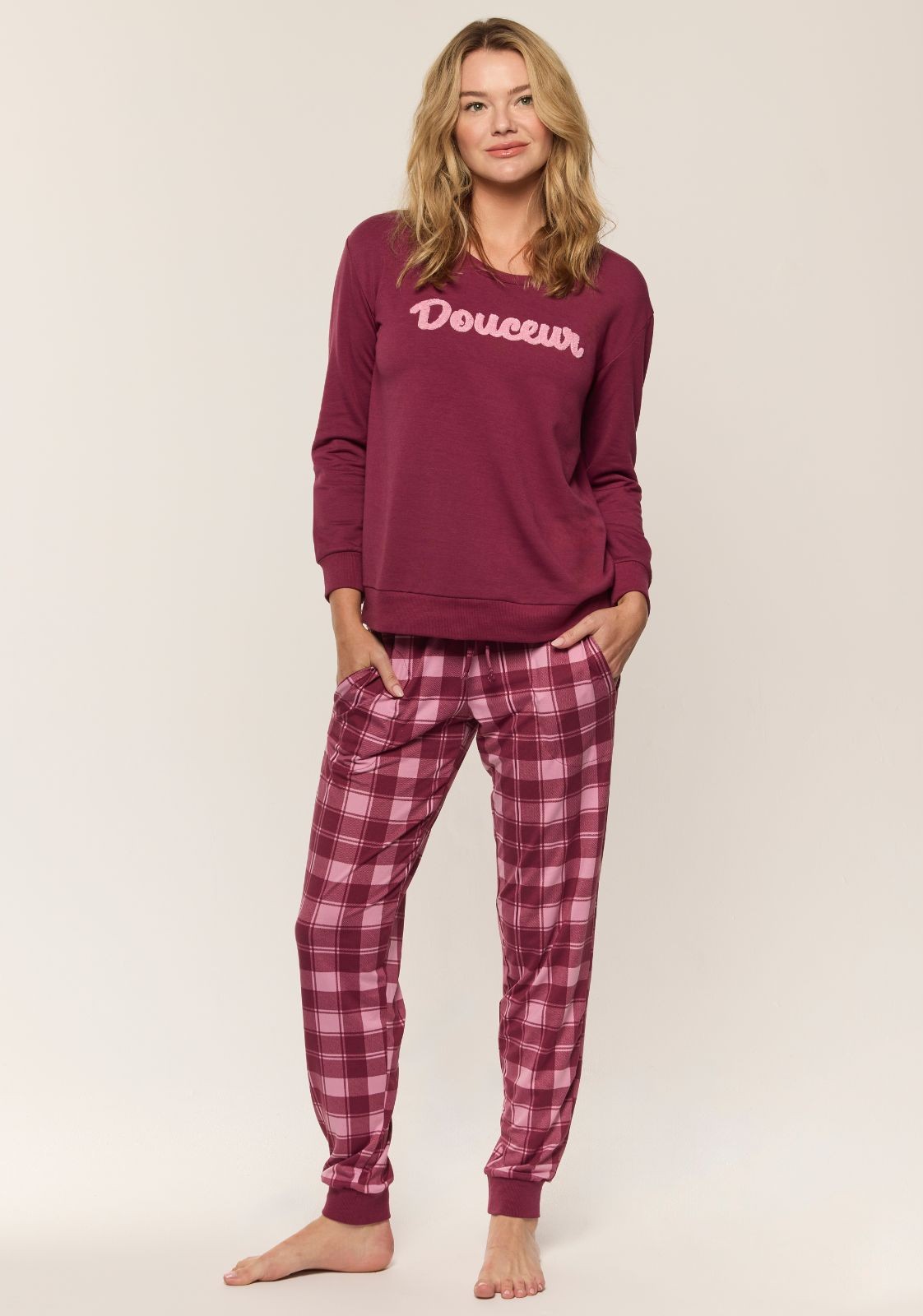 Ensemble de pyjamas à carreaux « Douceur » Comfort & Co