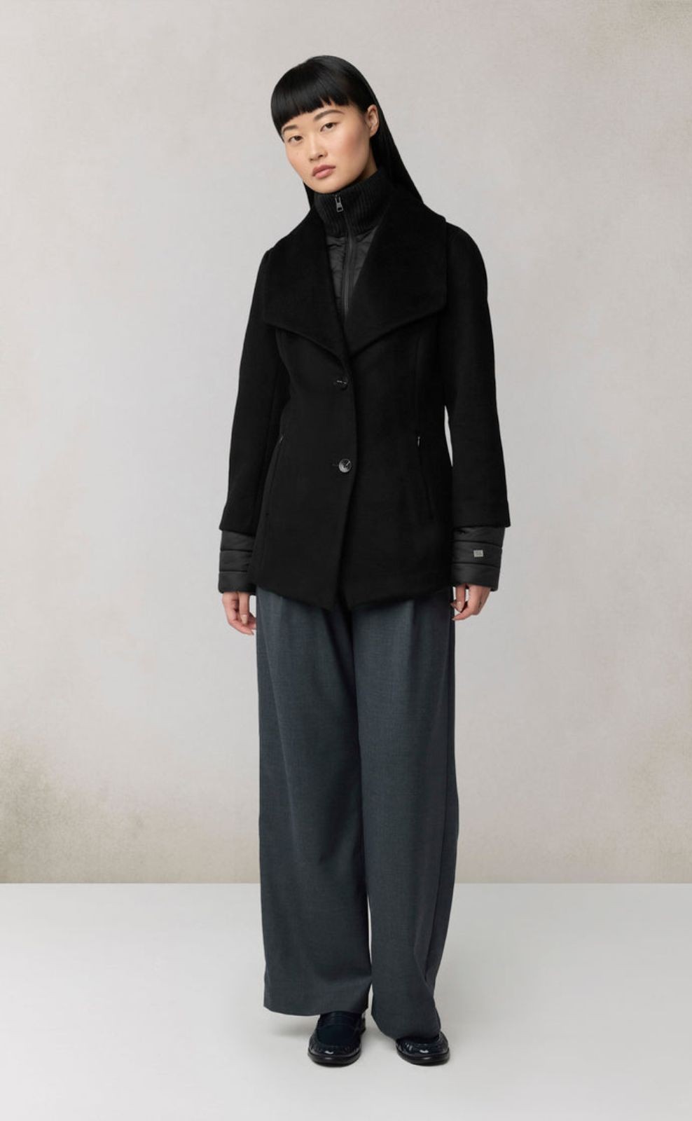 Manteau avec plastron en laine Frieda Soia & Kyo