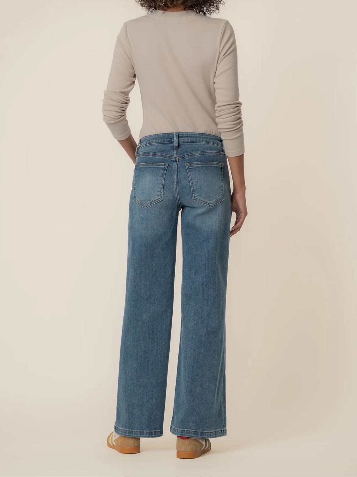 Jean à taille haute et jambe large Maya Kut