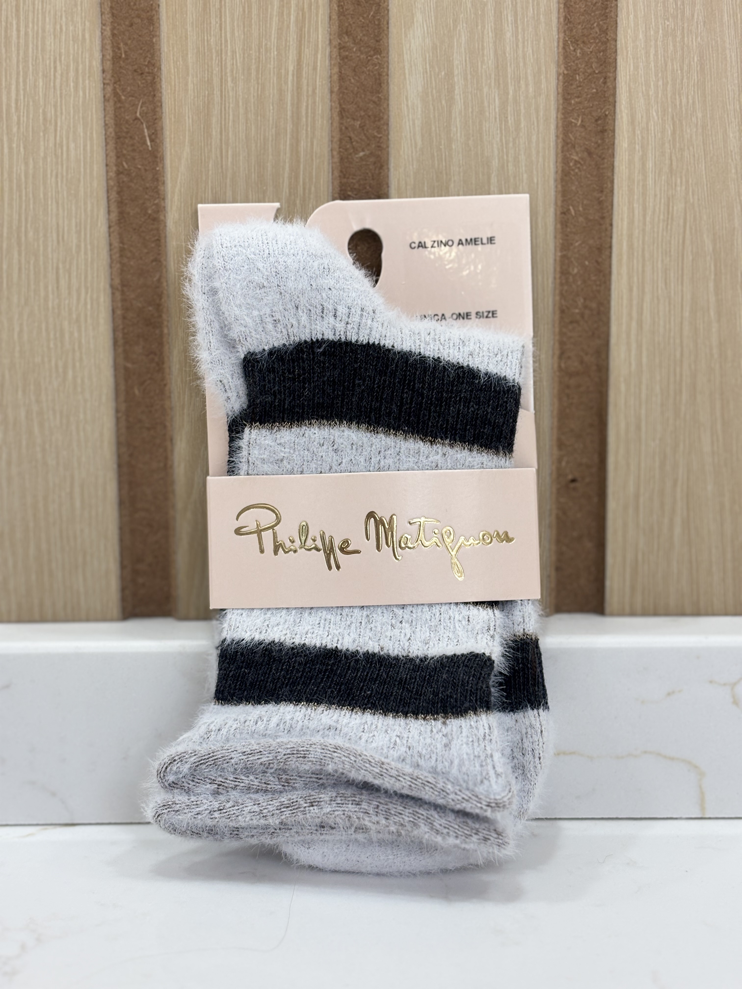 Chaussettes rayés Amelie Calzino Philippe Matignon