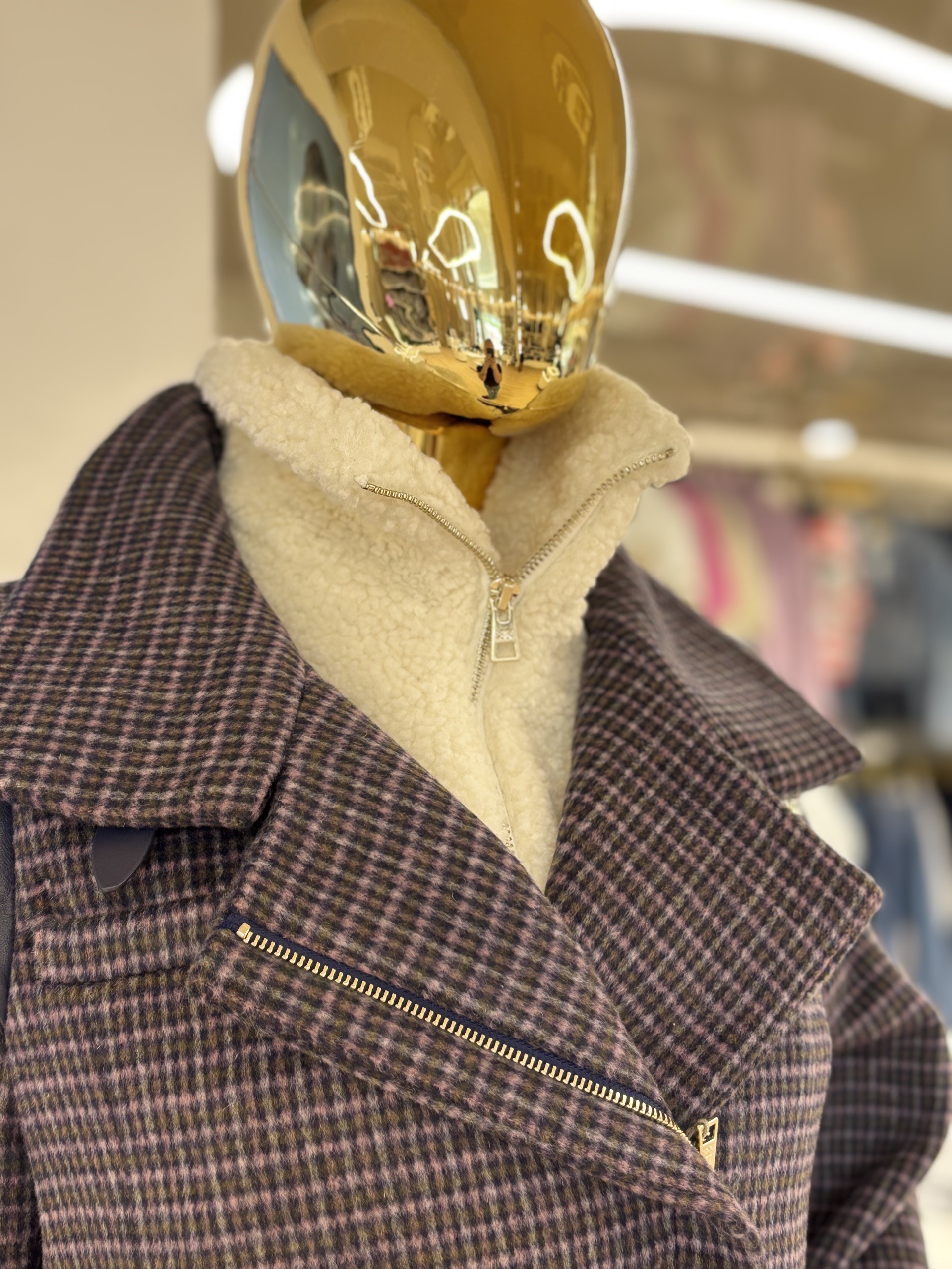 Manteau style moto en laine Kiana Soia & Kyo