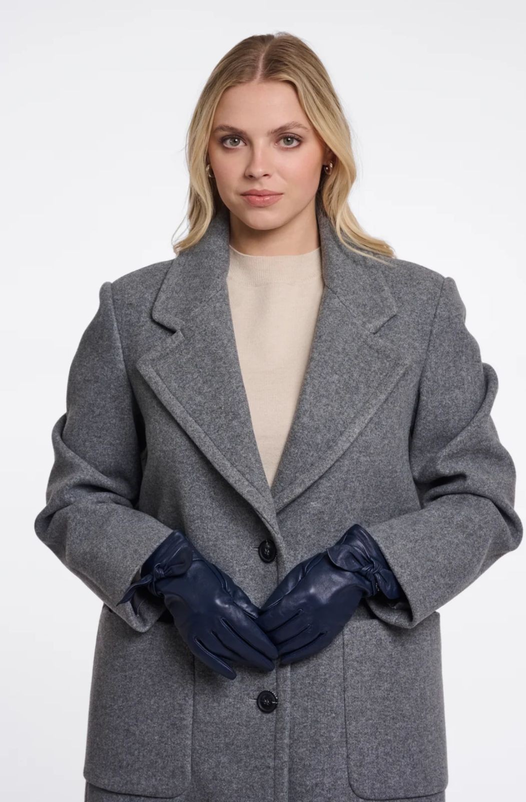 Gants en cuir Semira avec boucle Rino & Pelle