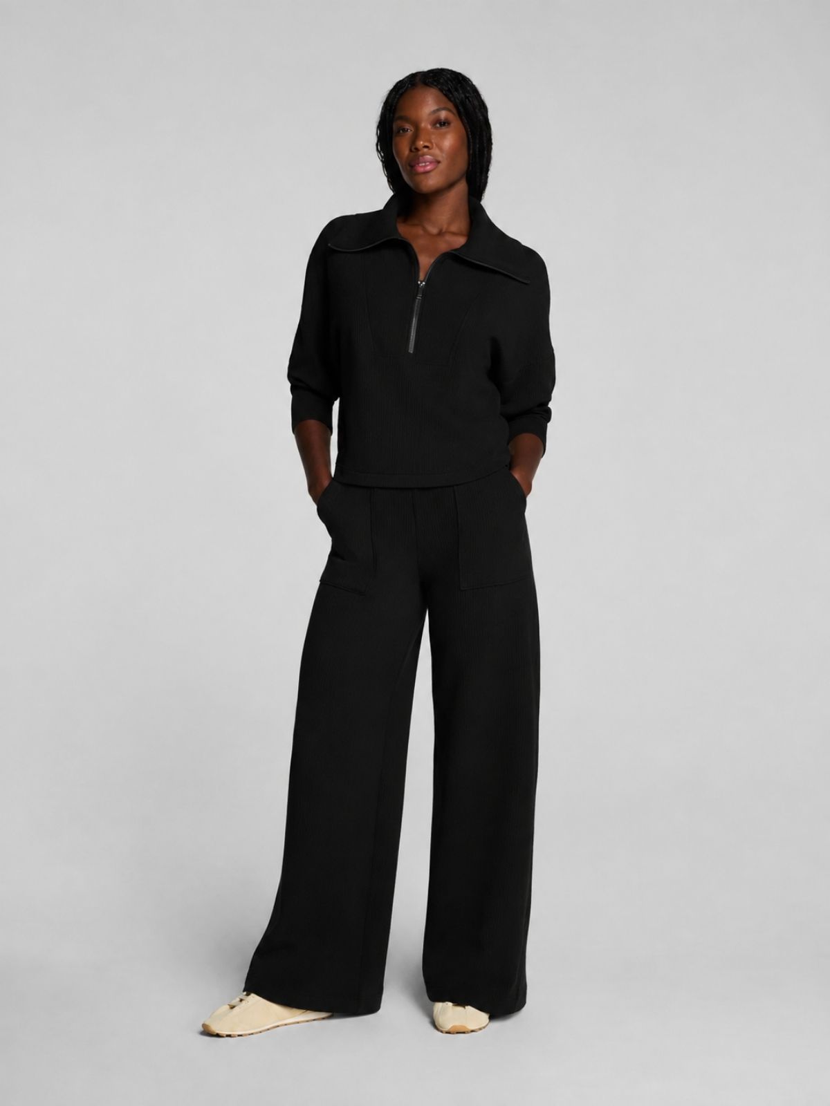Pantalon côtelé à jambe large French Rib SPANX 