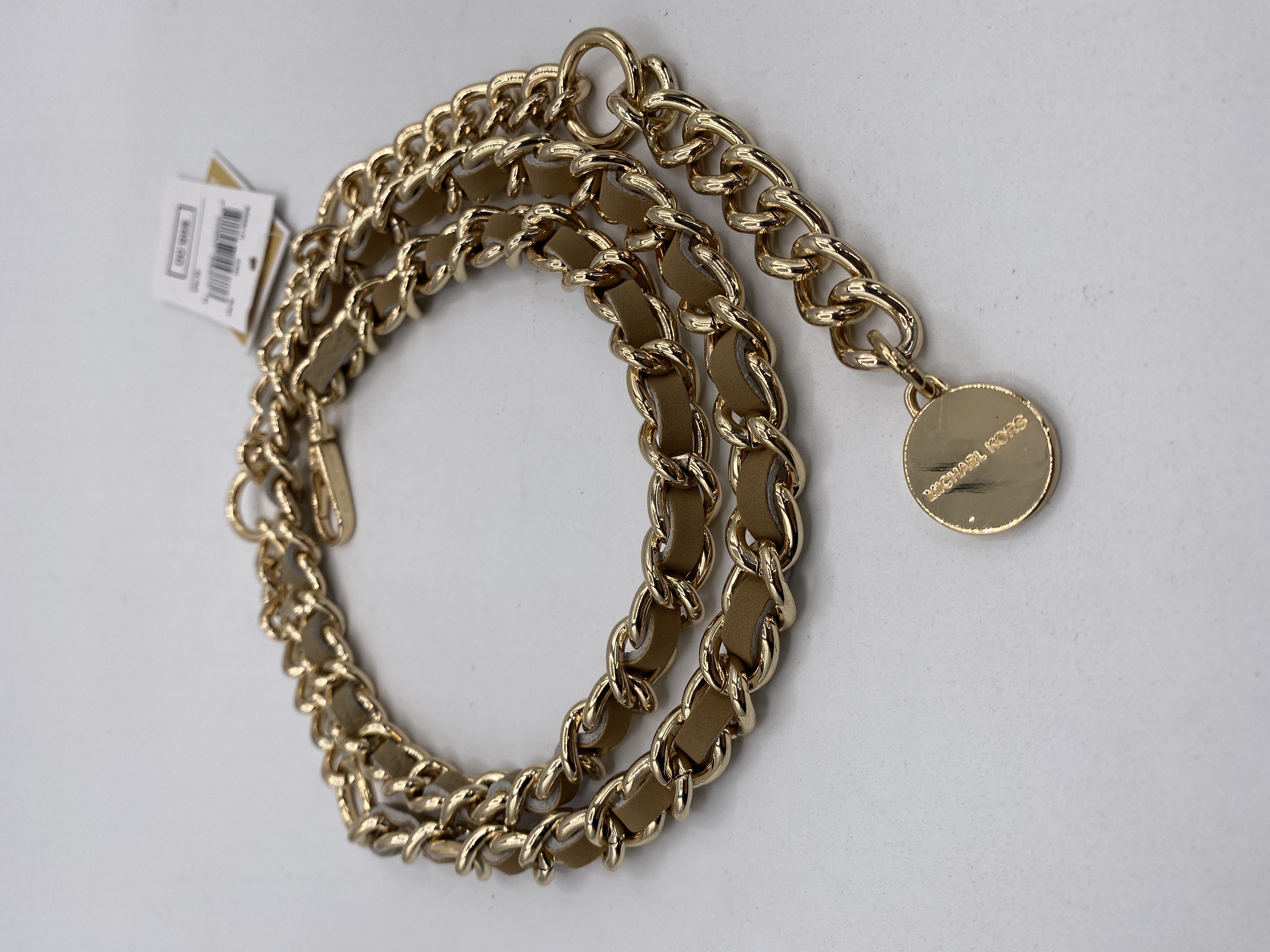 Ceinture Chaîne en Cuir Tressé Michael Kors 558810 