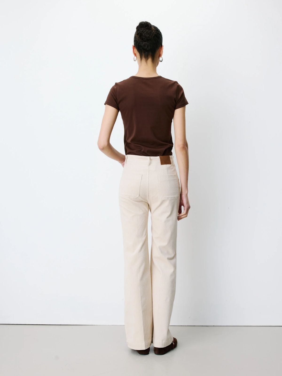 Pantalon droit en velours côtelé Alban Grace & Mila
