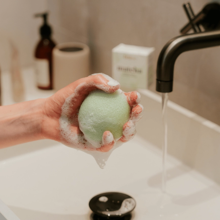 Éponge Faciale Konjac Tease Matcha