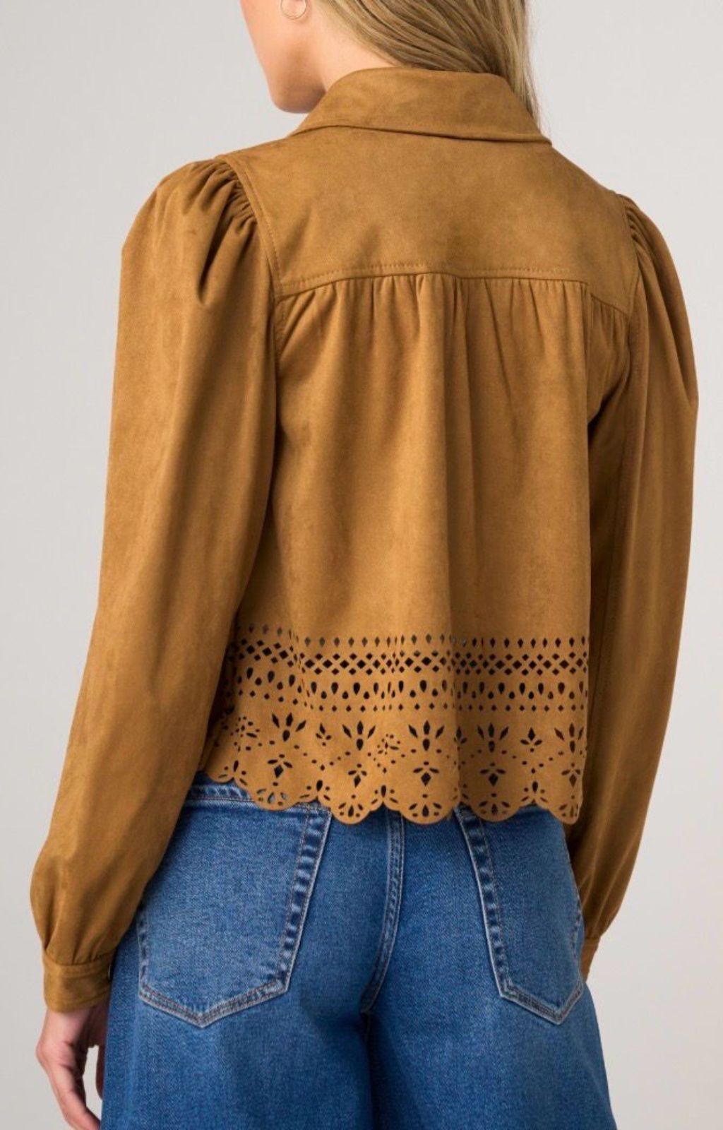 Veste à manches bouffantes avec ourlet Liverpool