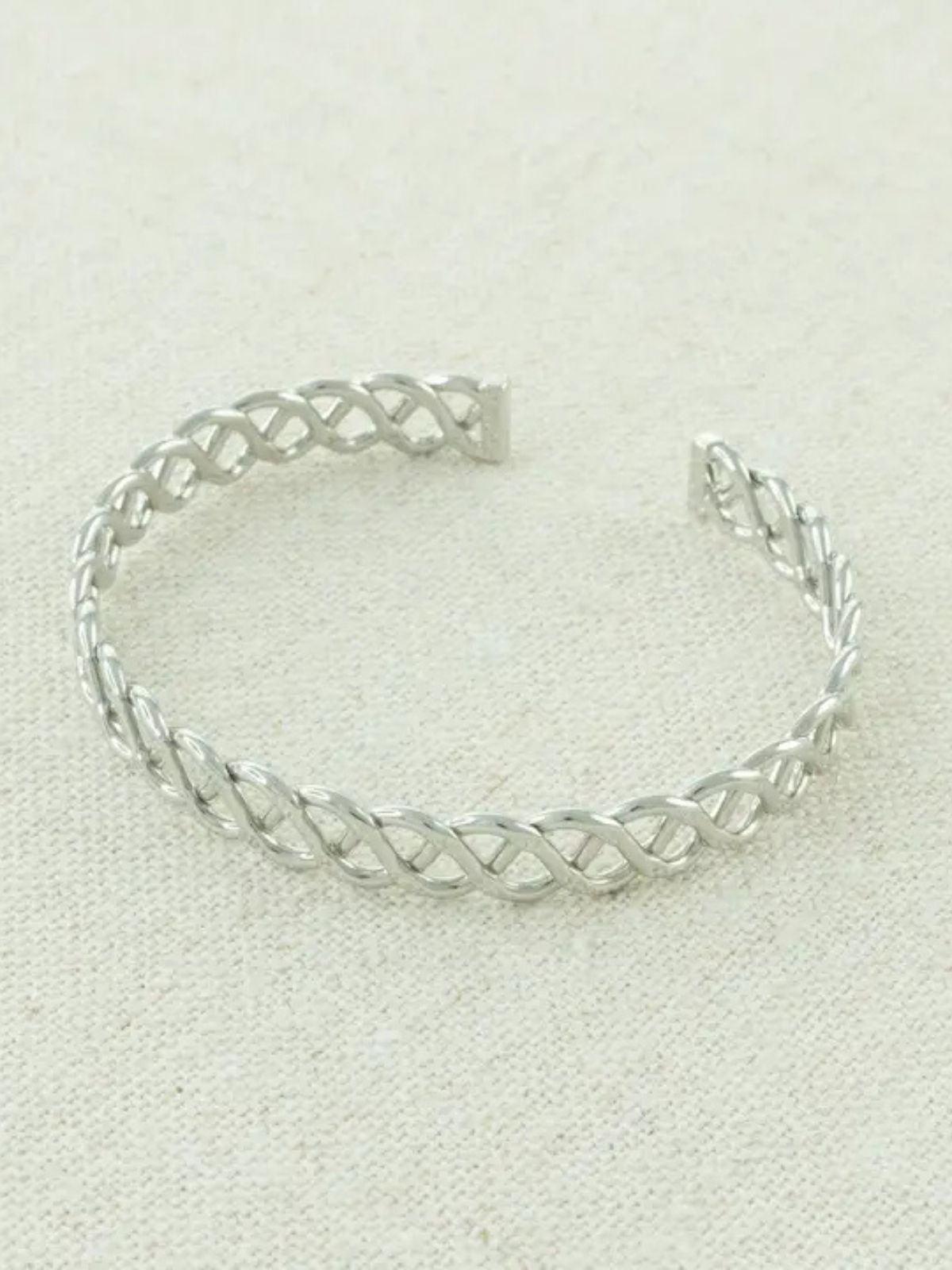 Bracelet manchette tressée Jackie J 