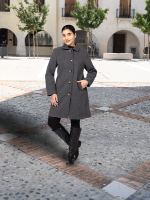 Manteau avec rabat au dos Cherishh