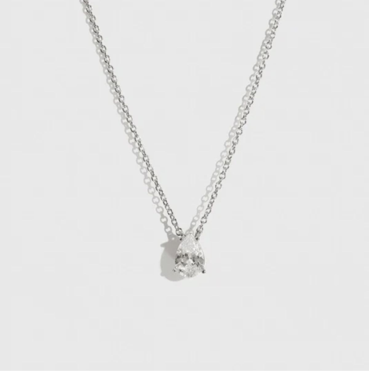 Collier Solitaire Goutte Régulière