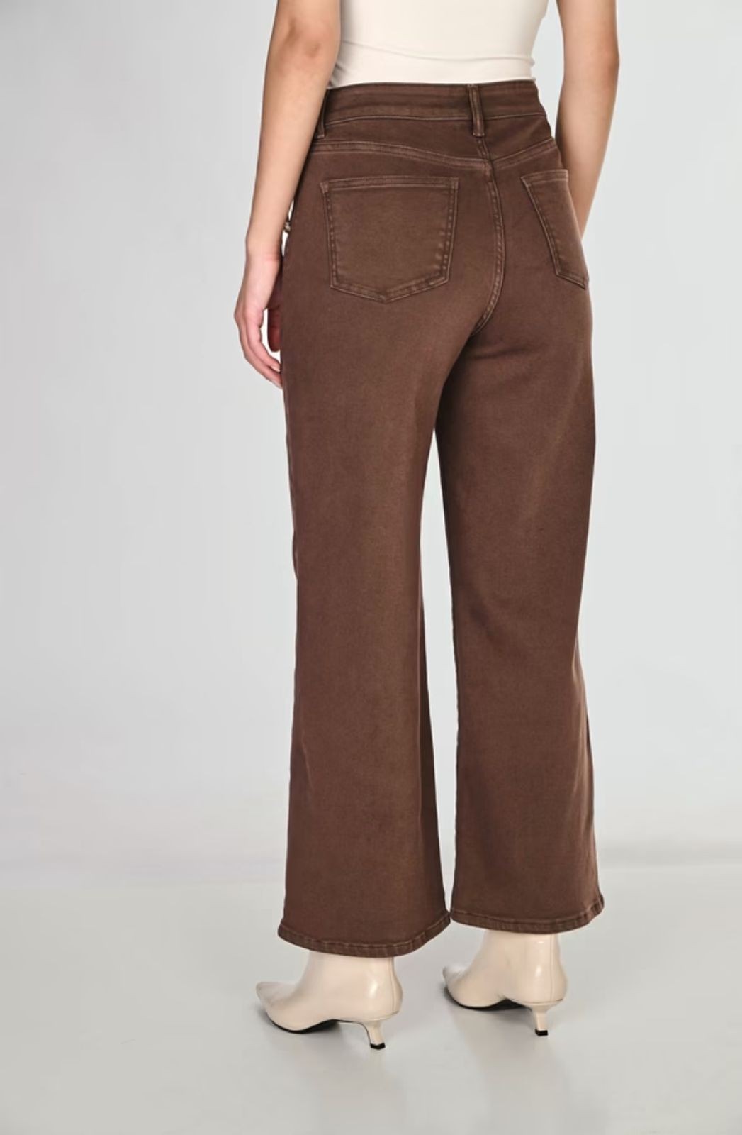 Pantalon à taille haute à jambe large Frank Lyman