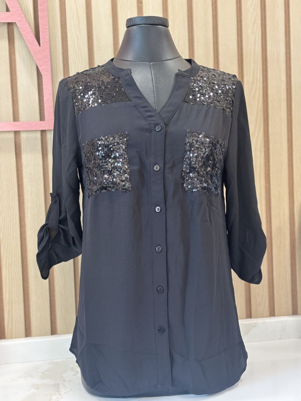 Blouse avec détails de strass Goa