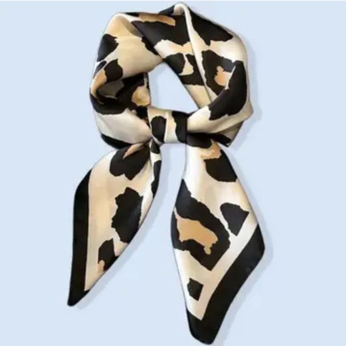 Grand foulard bandana imprimé animal léopard