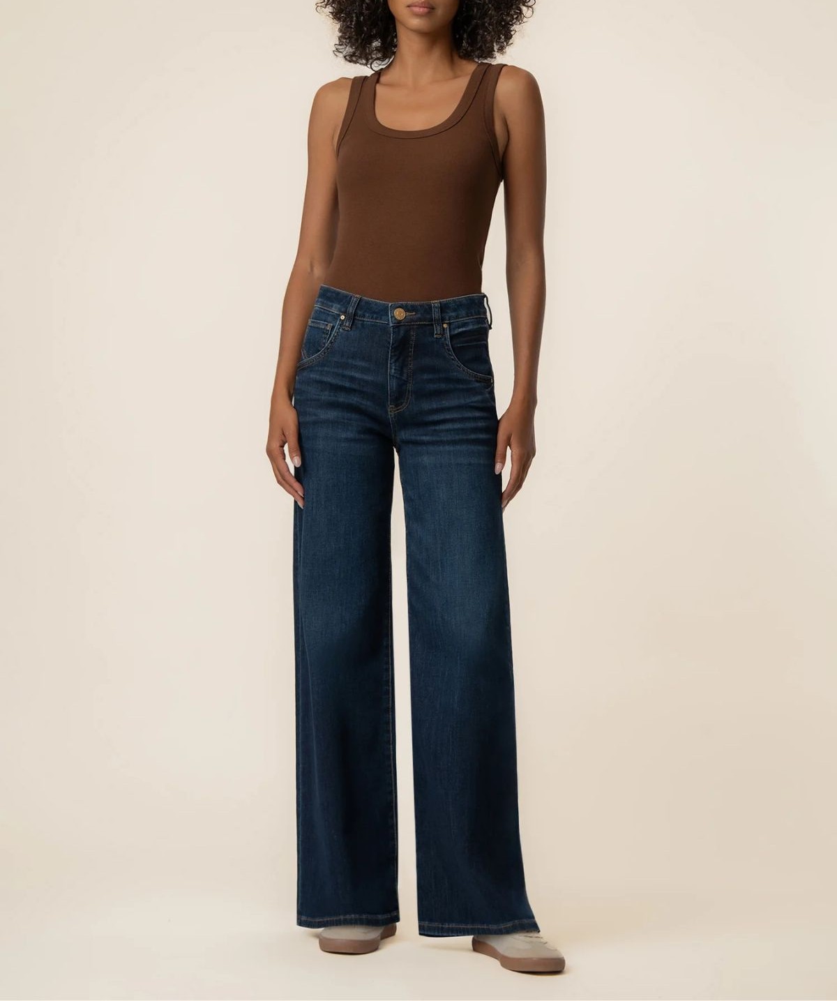 Jean à taille haute et jambe large Maya Kut