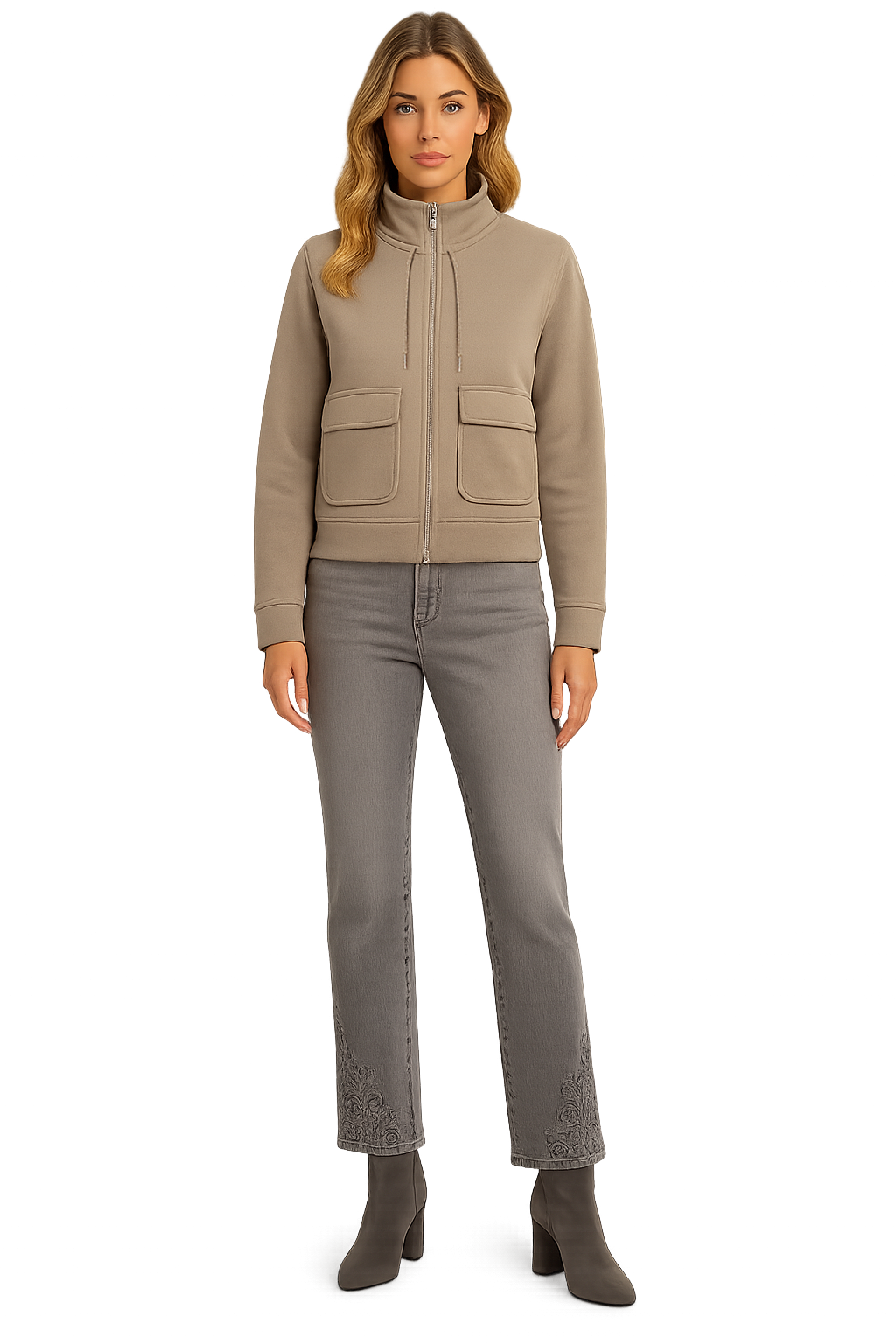 Veste zippée scintillante Orly