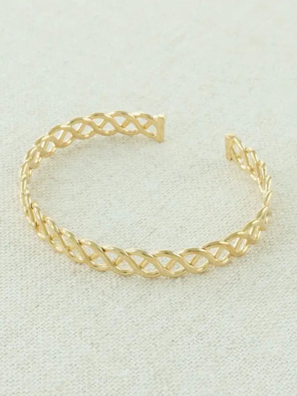 Bracelet manchette tressée Jackie J 