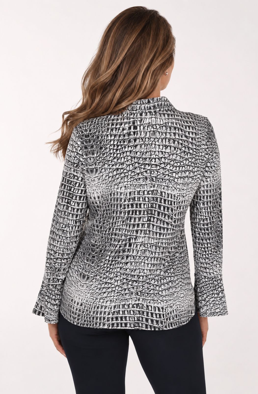 Blouse à motif croco Bali