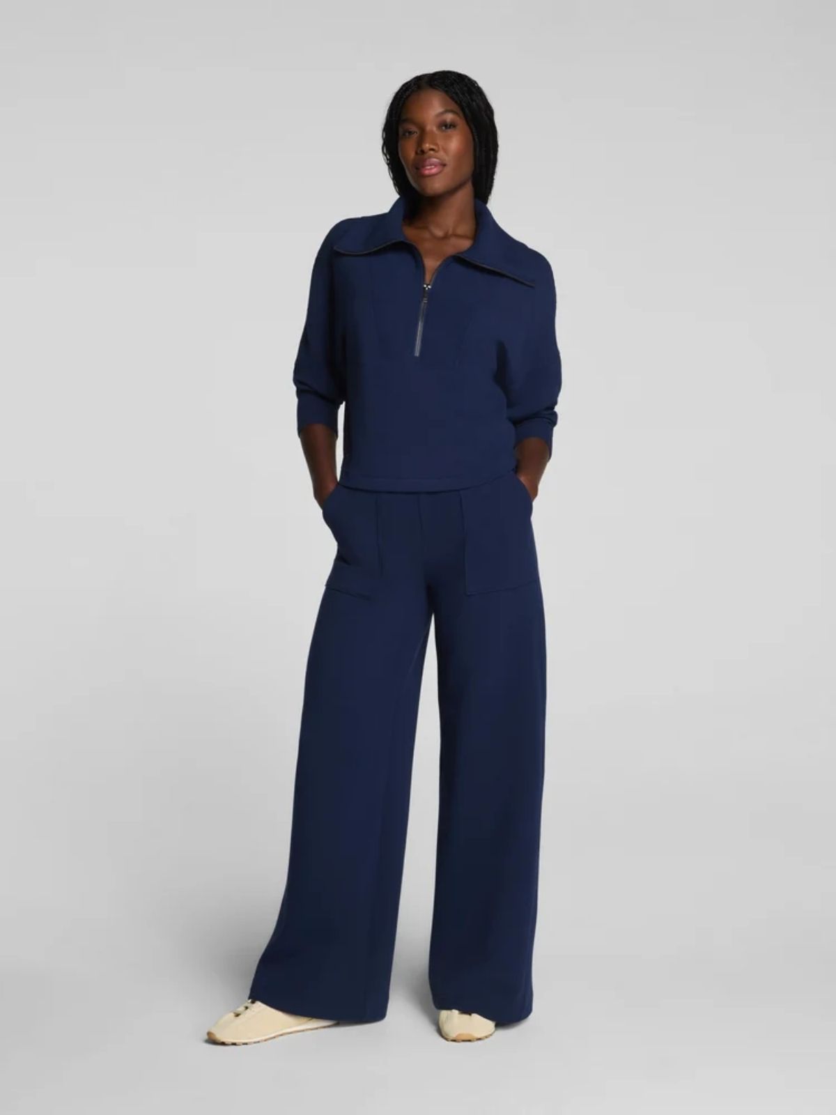 Pantalon côtelé à jambe large French Rib SPANX 