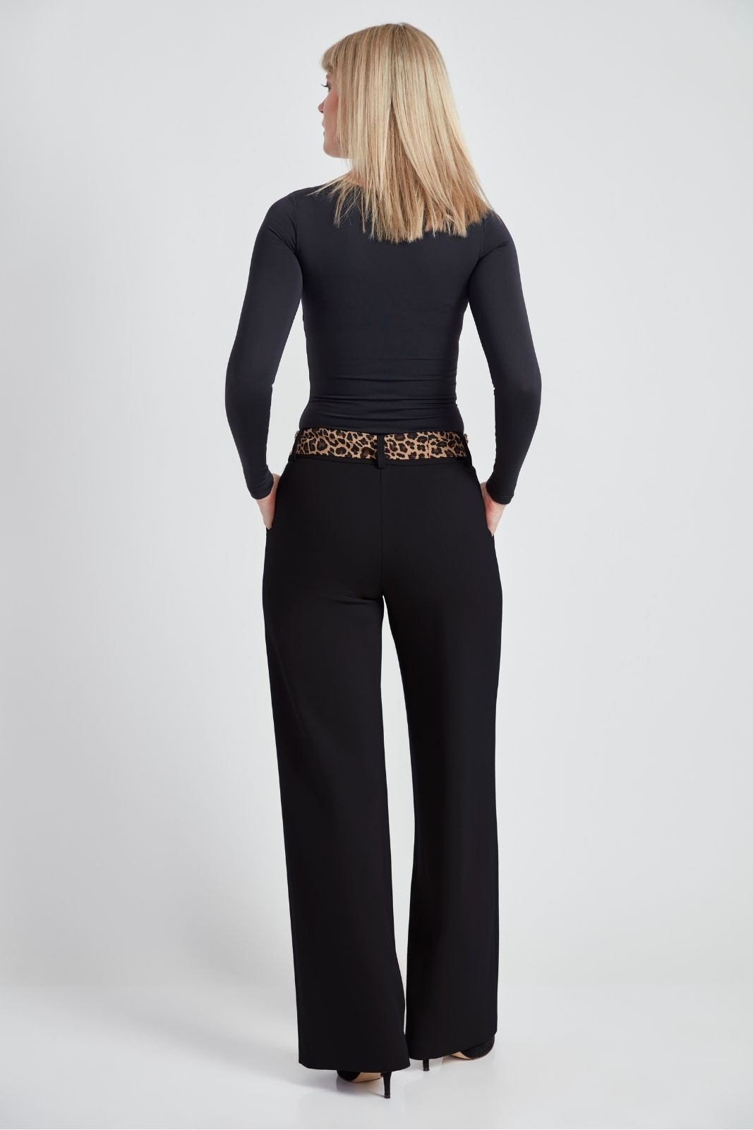 Pantalon Palazzo à ceinture foulard UP!