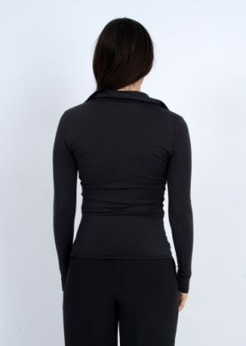 Chemisier boutonné à manches longues et détails froncés Second Skin 77T094SO