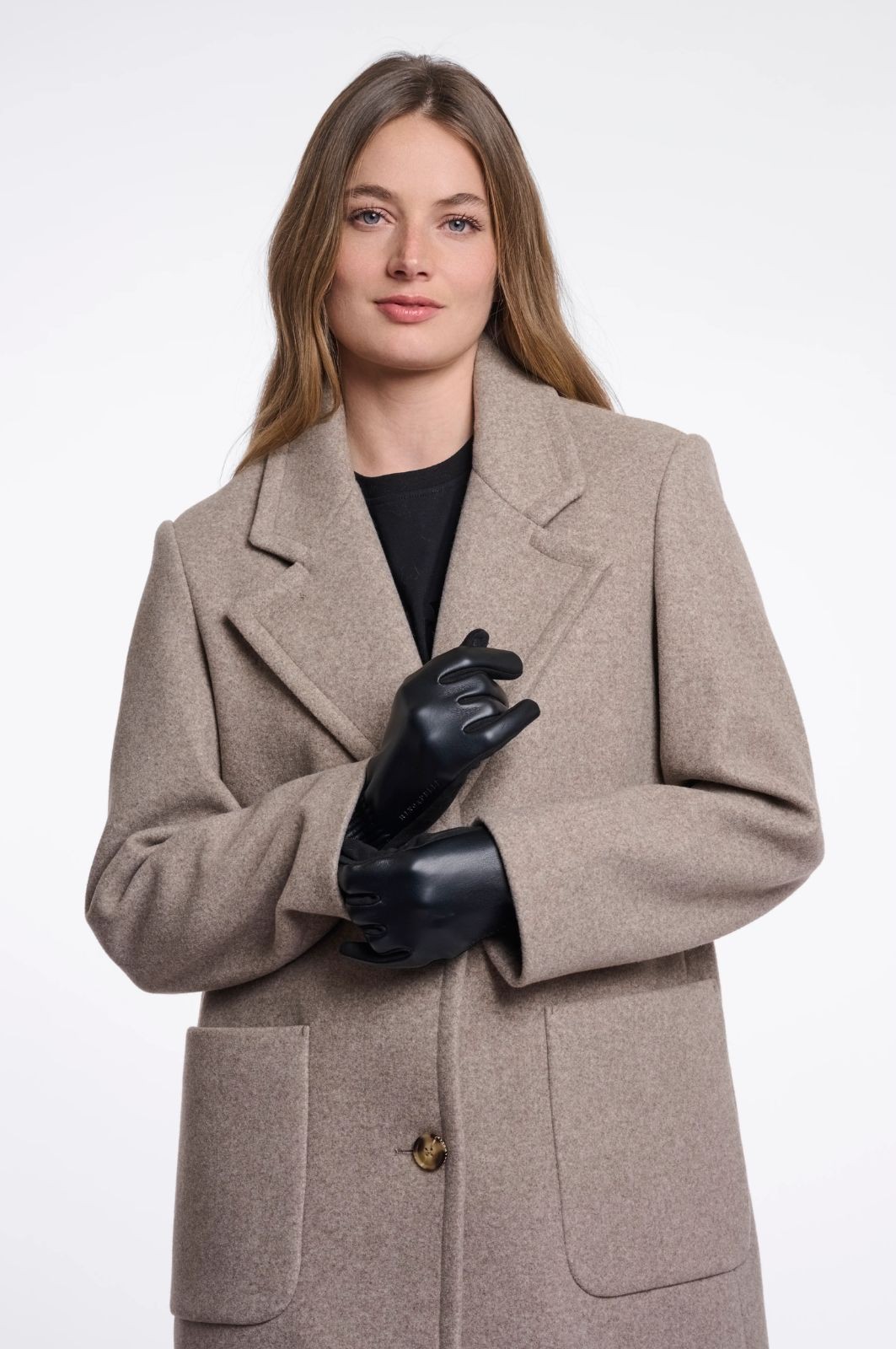 Gants Fidelia à matières mixtes Rino & Pelle