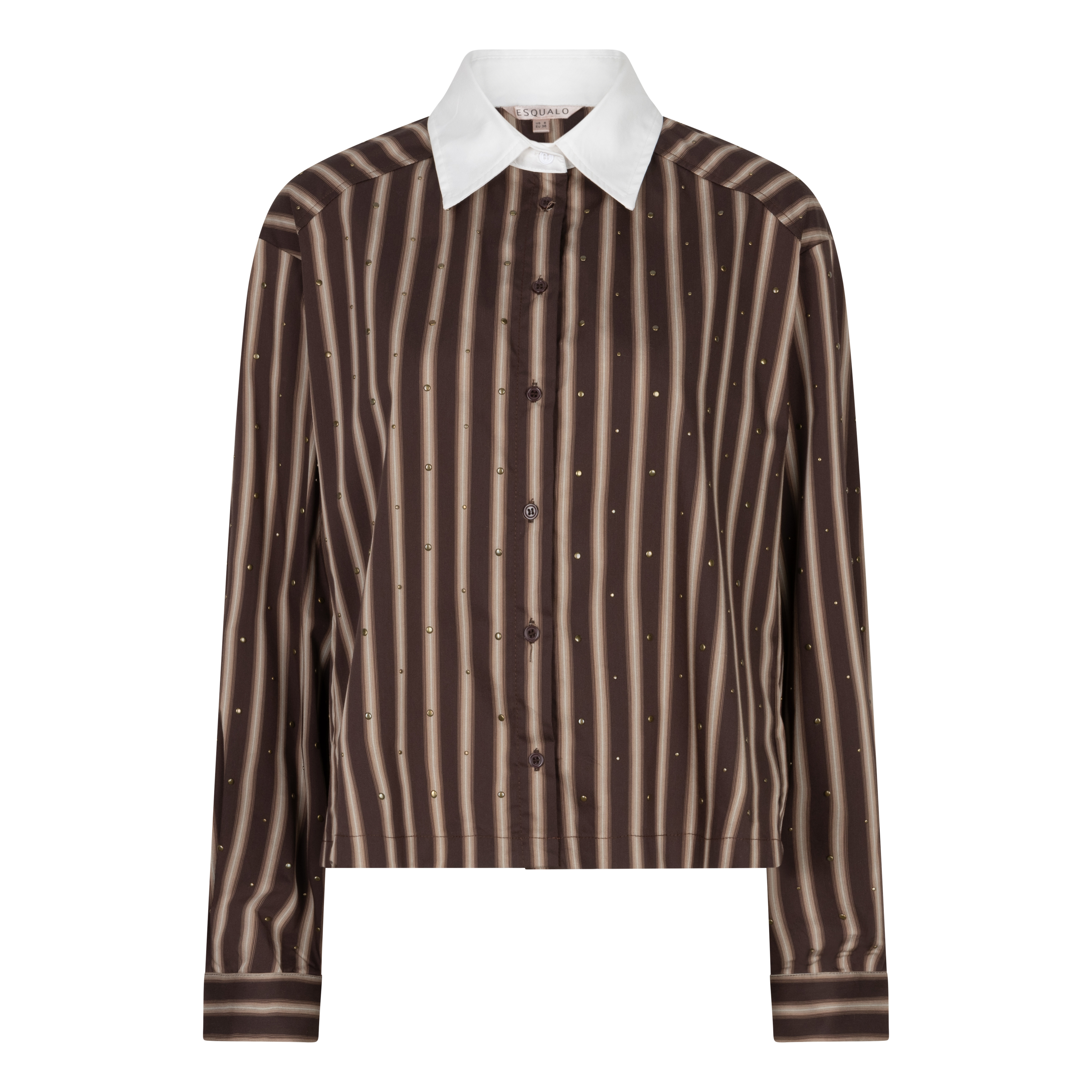 Chemise à rayures et col contrastant Esqualo